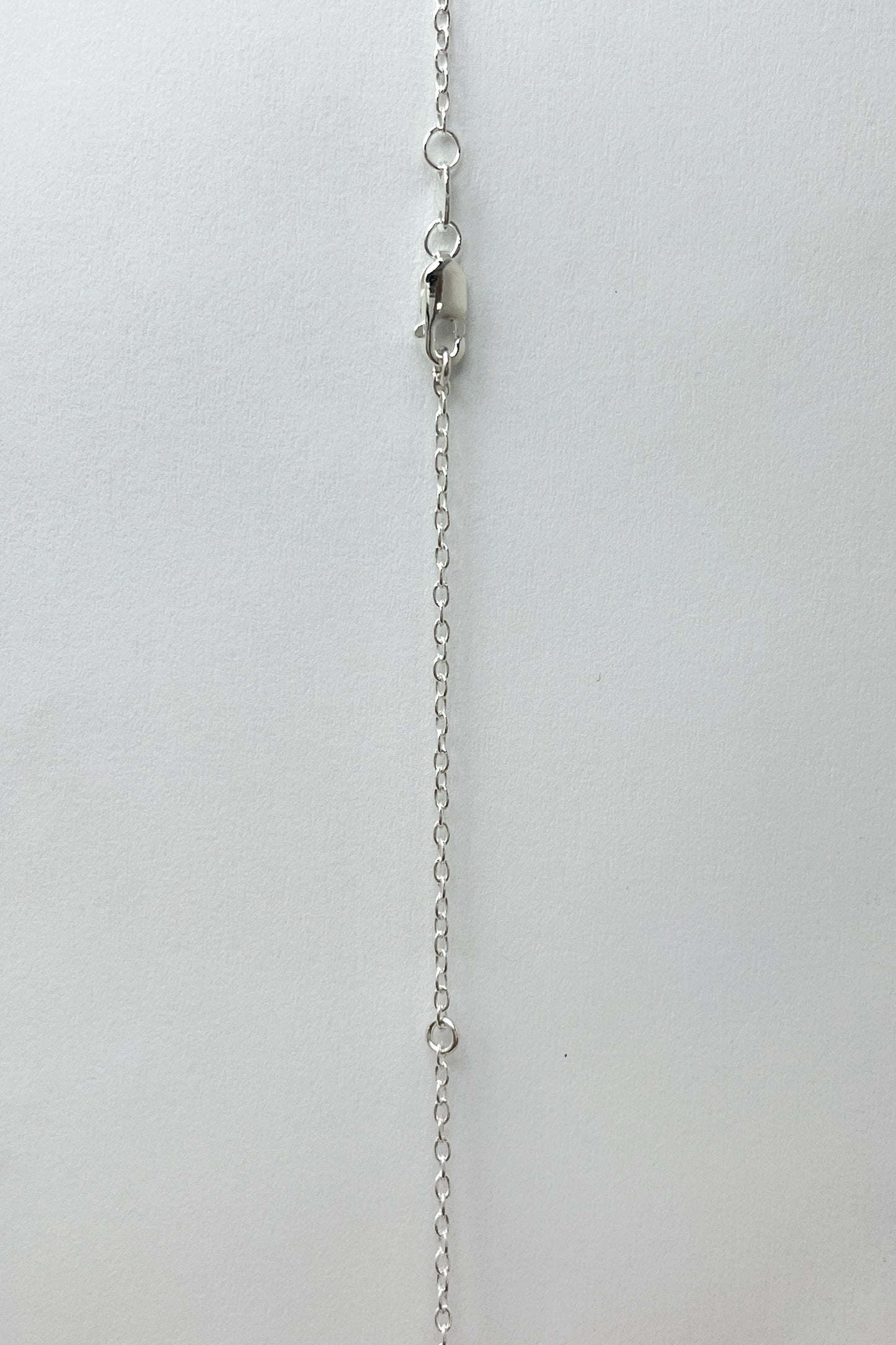 tiny droplet necklace / mozambique garnet