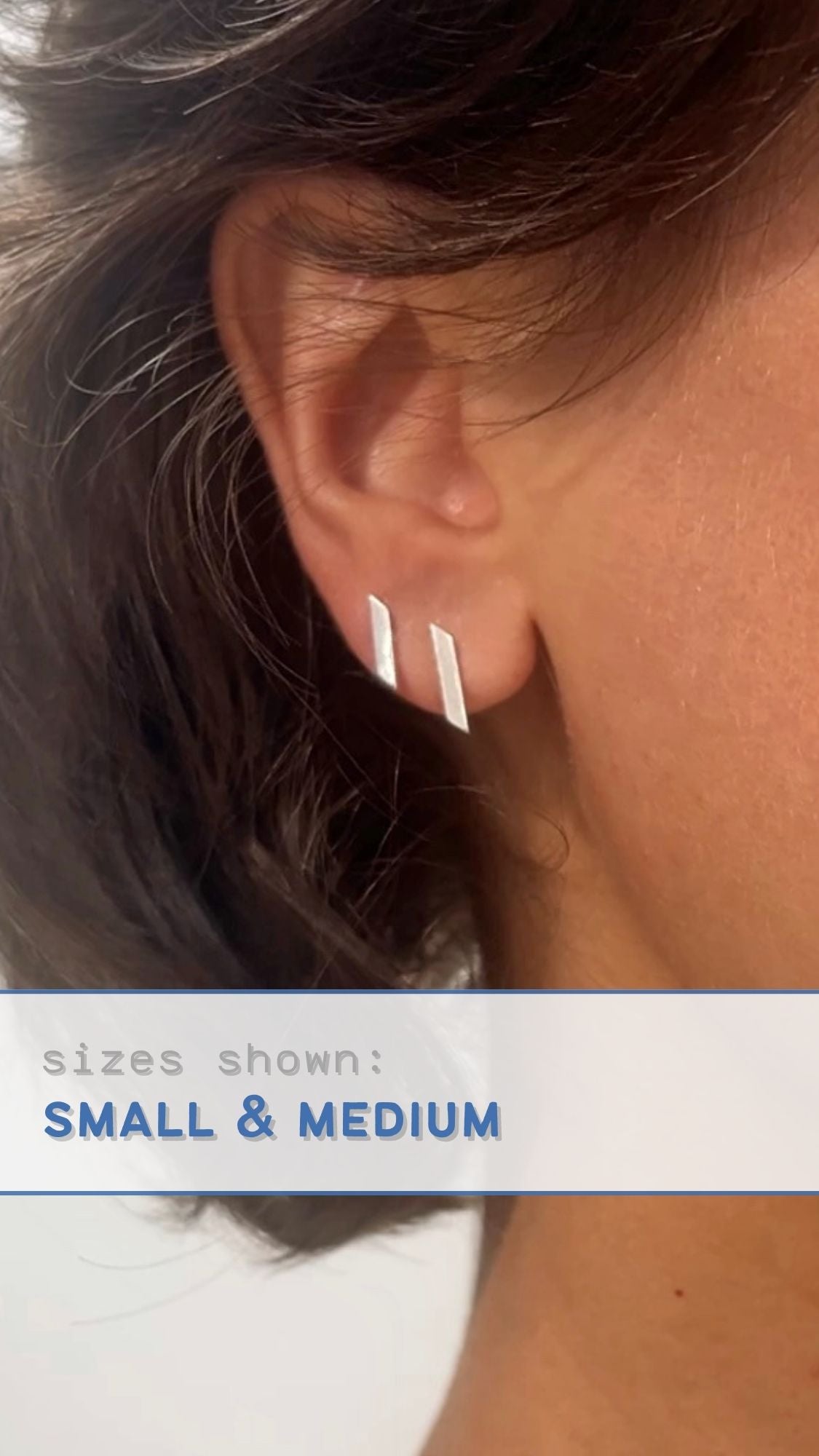 warp stud earrings