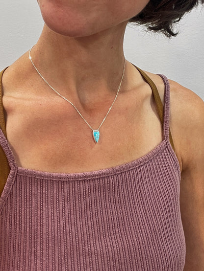 tiny world necklace / turquoise