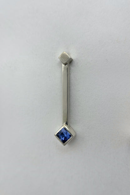 droplet earrings / ceylon blue sapphire