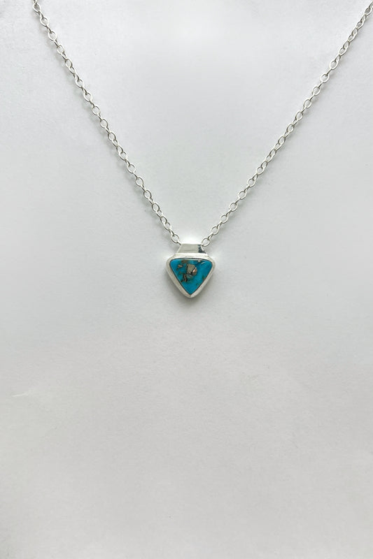 morenci turquoise triangle necklace