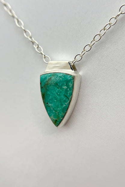 long triangle turquoise necklace