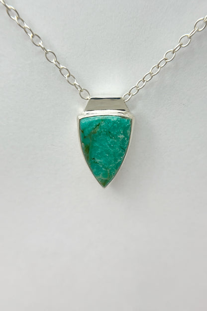 long triangle turquoise necklace