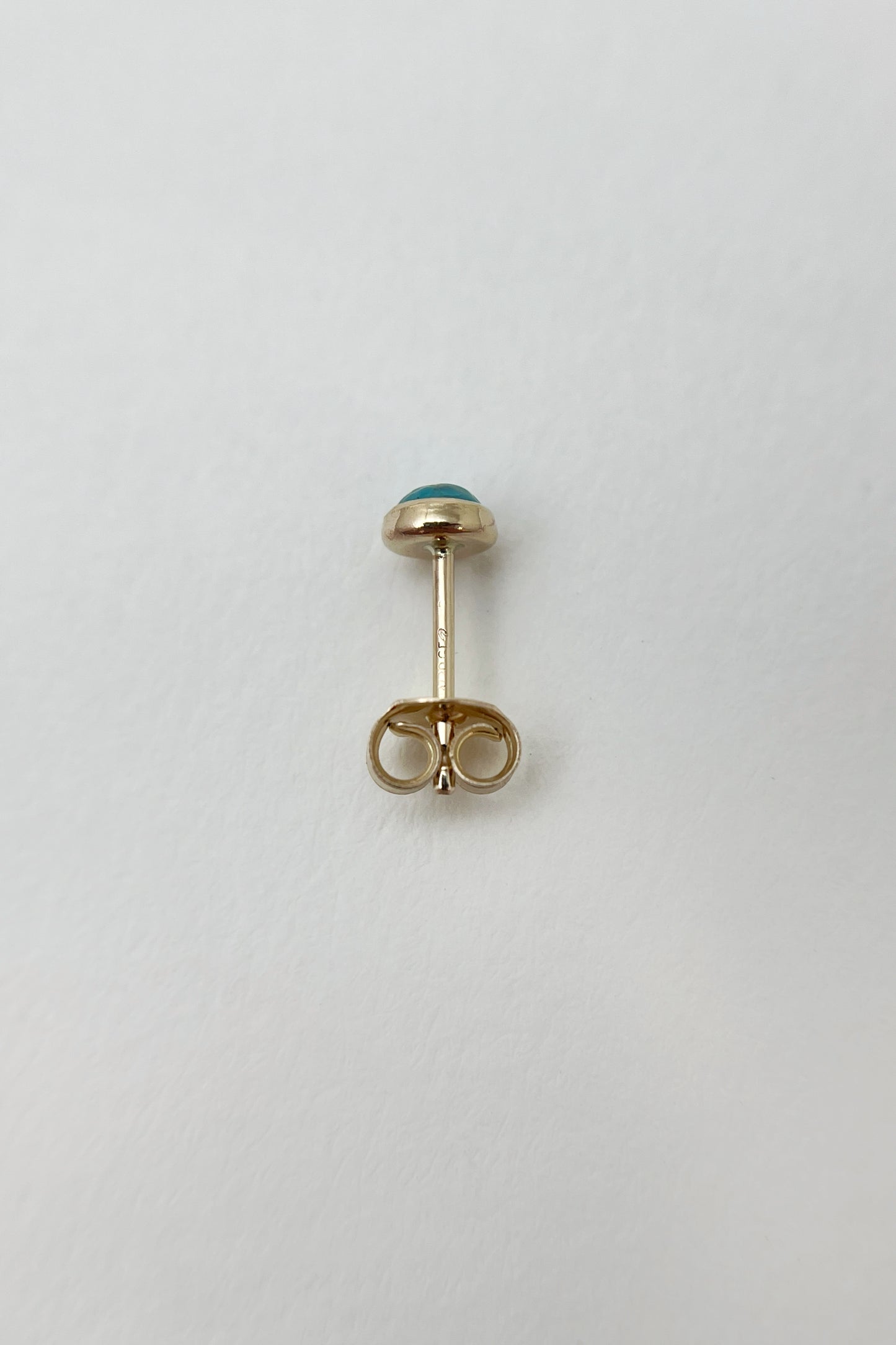 turquoise stud earrings / 14k gold fill