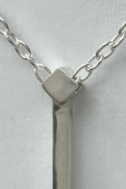 tiny droplet necklace / london blue topaz