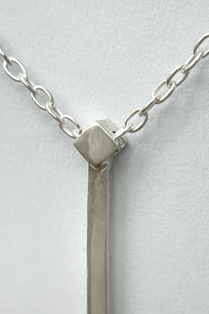 tiny droplet necklace / mozambique garnet