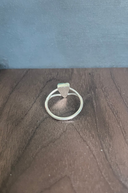 variscite triangle ring / size 7.5