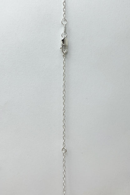 tiny droplet necklace / london blue topaz